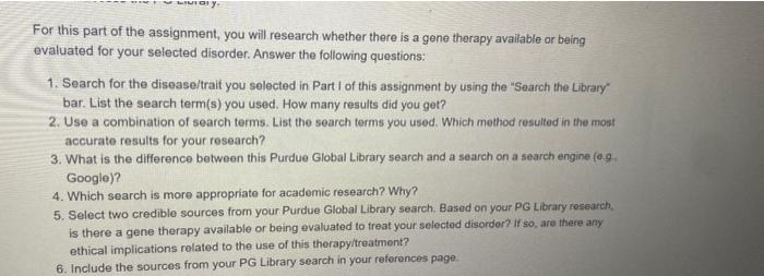 This two-part assignment will allow you to evaluate | Chegg.com