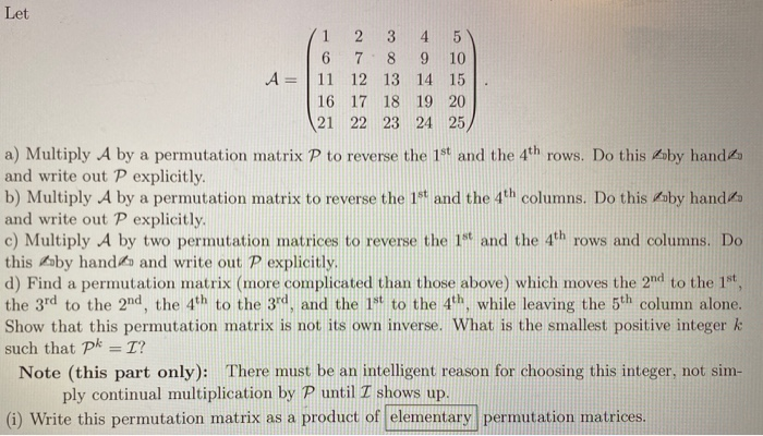 Solved Let 1 2 3 4 5 6 7 8 9 10 A 11 12 13 14 15 16 17 18