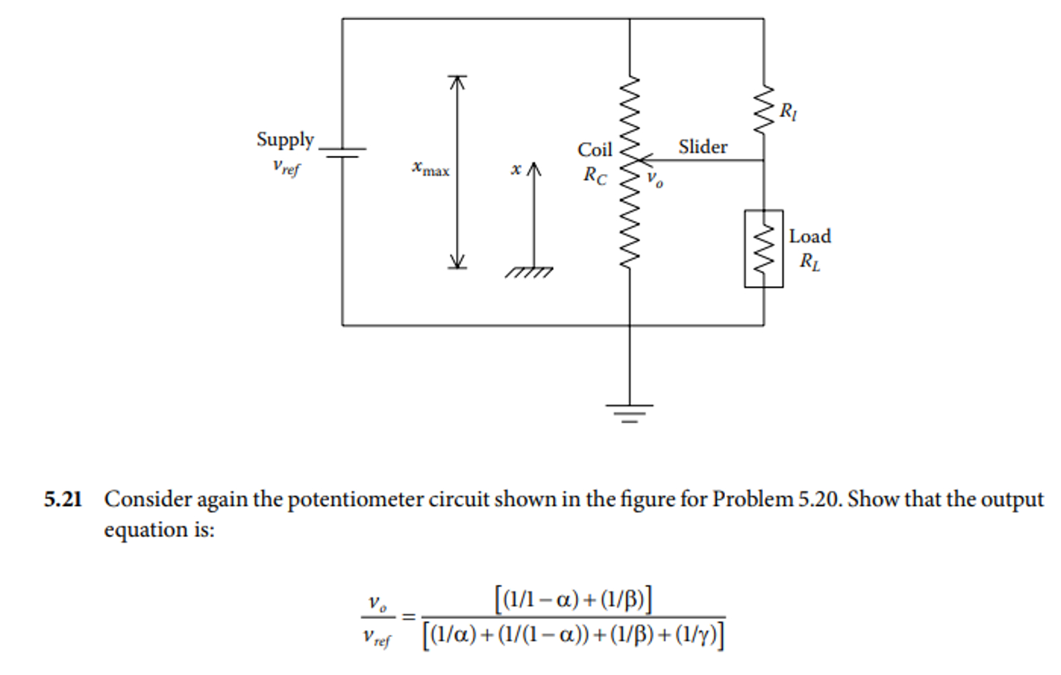 5 21 ï Consider Again The Potentiometer Circuit Shown Chegg 5 21 ï Consider Again The Potentiometer Circuit Shown Chegg
