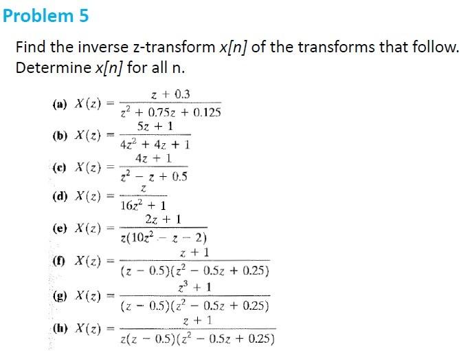 Solved Course: Linear Systems (Signals And Systems) Please | Chegg.com