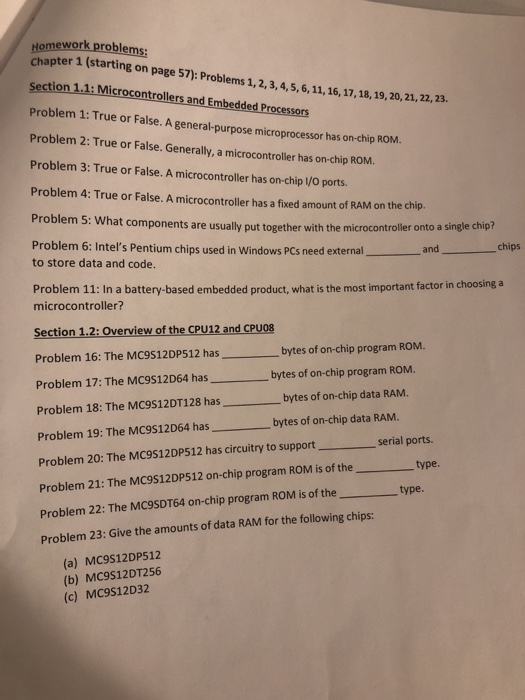 Homework problems: Chapter 1 (starting on page 57): Problems 1,2,3,4,5,6,11, 16, 17, 18, 19, 20, 21, 22, 23. Section 1.1: Mic