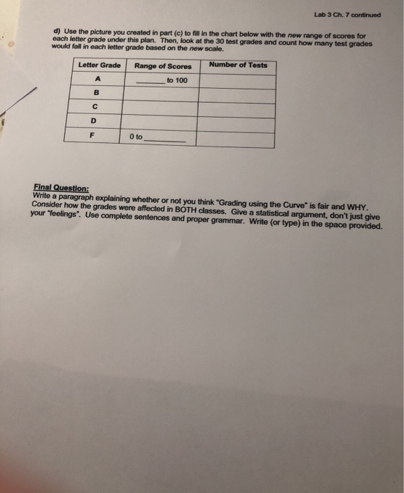 Name MATH 1342 Elementary Statistical Methods Lab 3 | Chegg.com