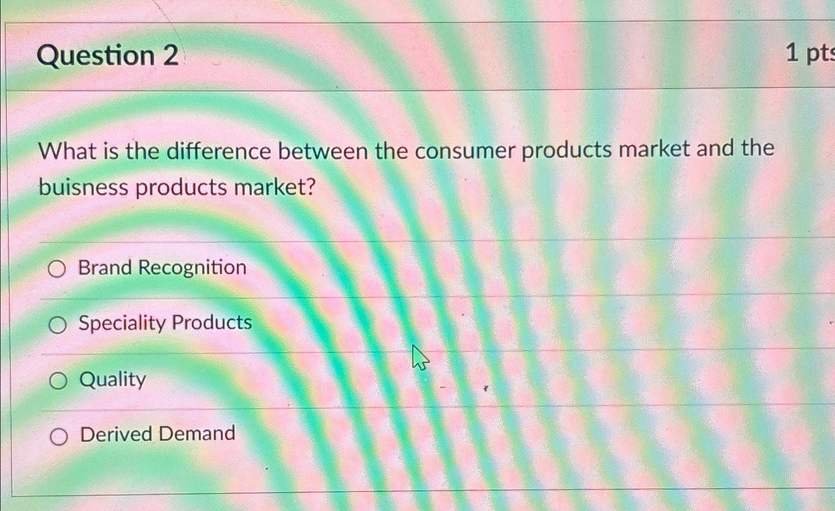 Solved Question 2What is the difference between the consumer | Chegg.com