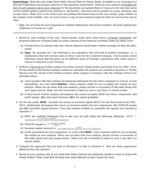 Instructions Read the case study titled Dollar