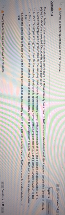 Solved Question 4 5 points Save Answer The distribution of | Chegg.com