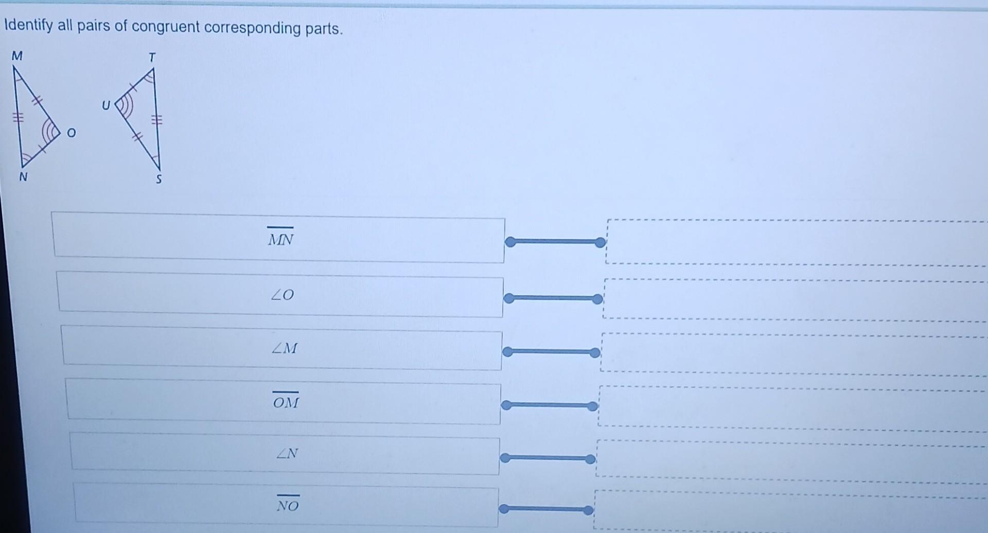 Solved Identify all pairs of congruent corresponding | Chegg.com