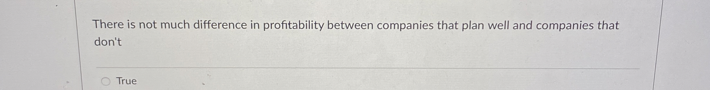 Solved There is not much difference in profitability between | Chegg.com