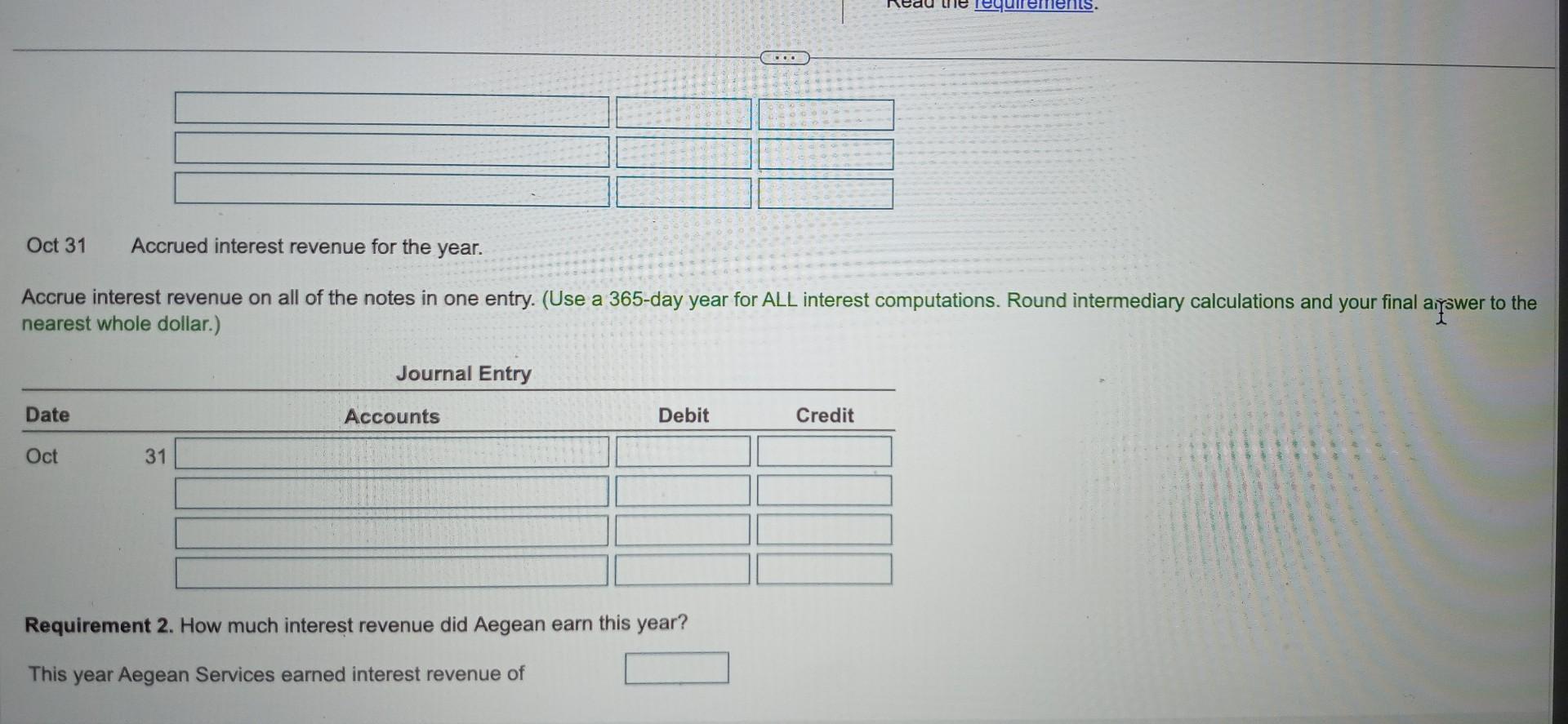 Solved Review the following note receivable transactions in | Chegg.com