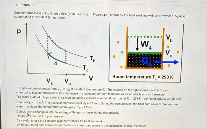 Solved QUESTION 14 Consider process 4 in the figure below | Chegg.com