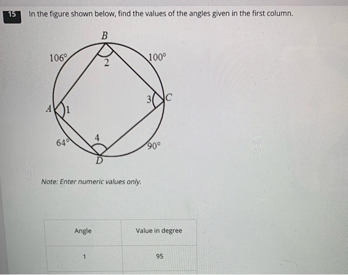 Solved 15 In the figure shown below, find the values of the | Chegg.com