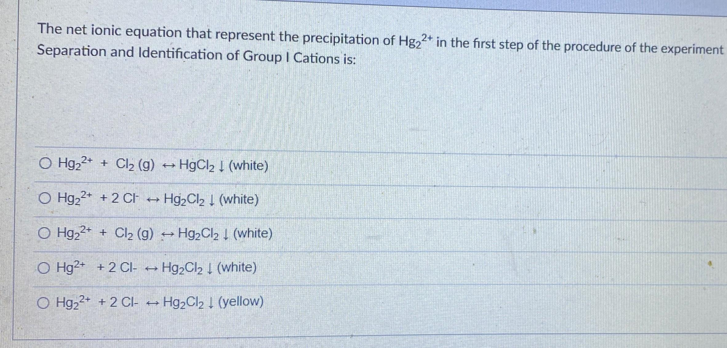 Solved The net ionic equation that represent the | Chegg.com