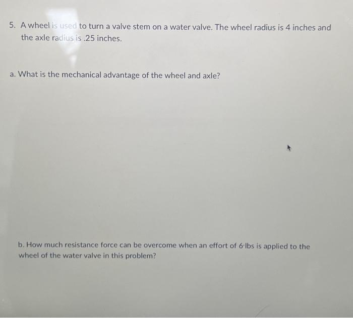 Solved Mechanical Advantage Review Directions Use the