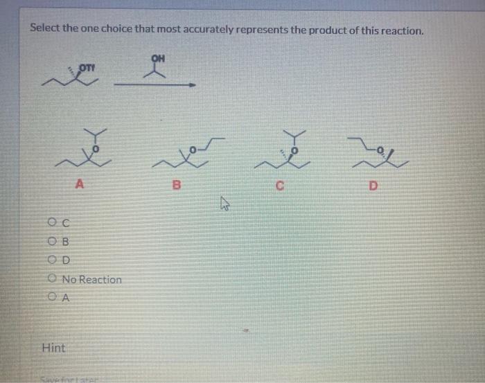 Solved Select The One Choice That Most Accurately Represents | Chegg.com