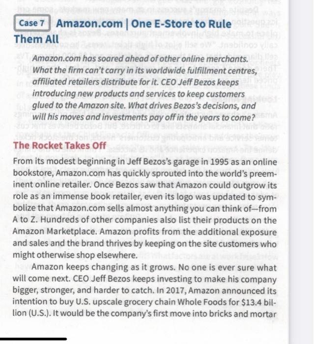 case study amazon.com one e store to rule them all