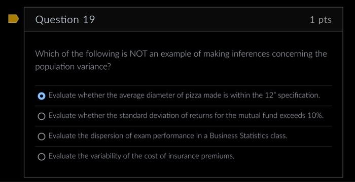 Solved Question 19 1 pts Which of the following is NOT an | Chegg.com