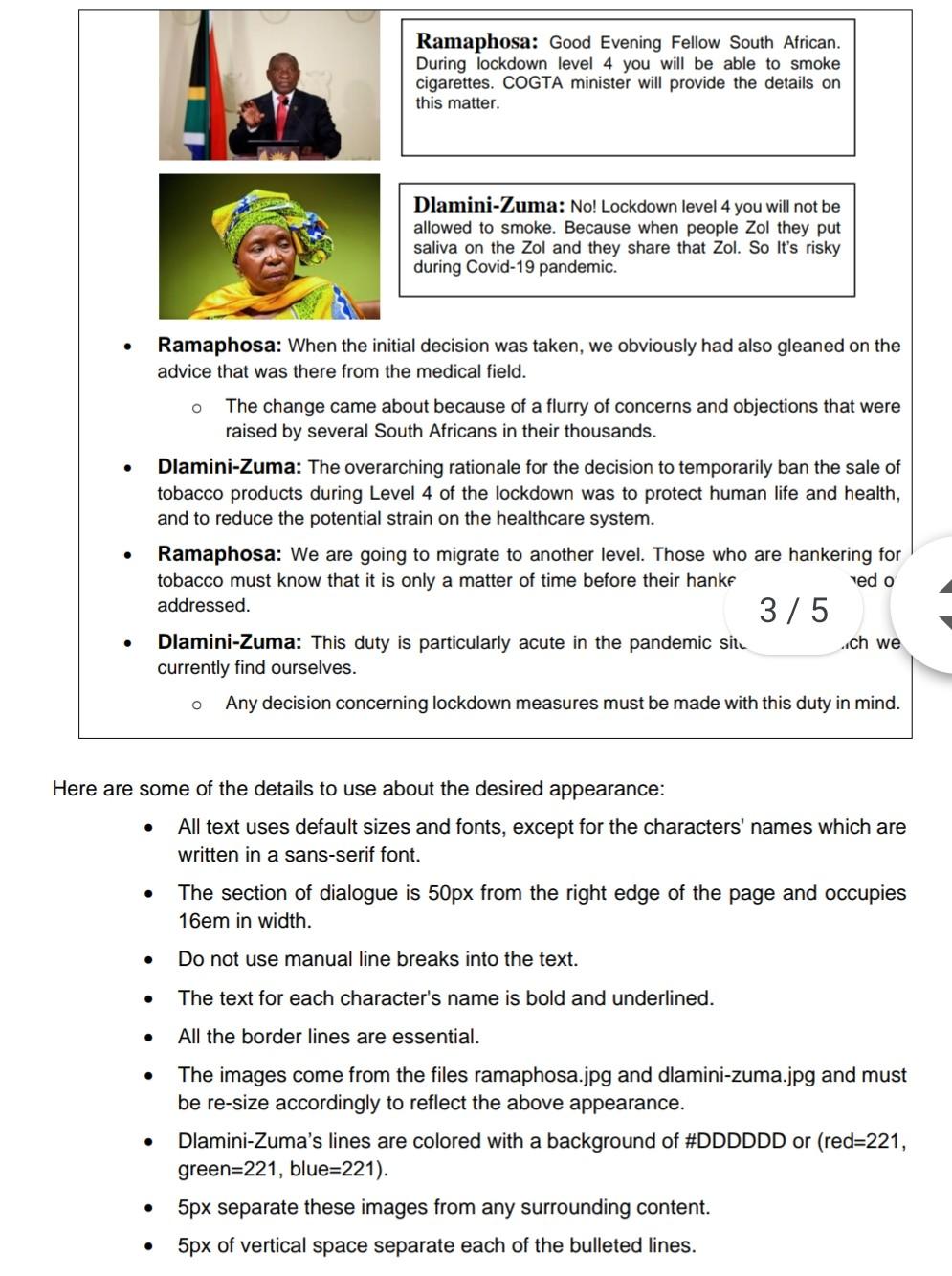 Solved Design and write the HTML and CSS code necessary to | Chegg.com