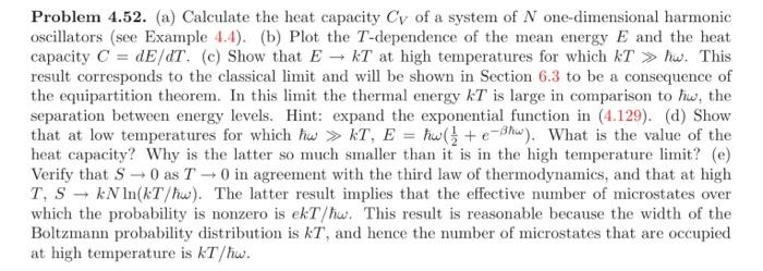 Solved Problem 4.52 of Thermal and Statistical Physics by | Chegg.com