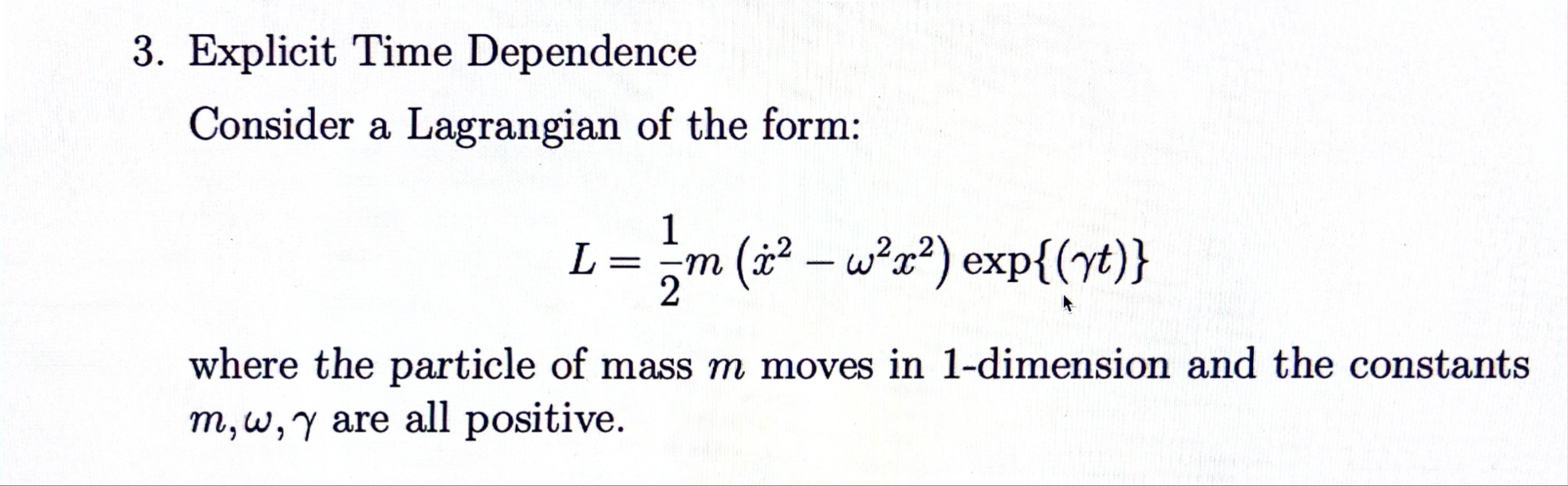 洋書 Global Formulations of Lagrangian xxx Solved Explicit Time DependenceConsider a Lagrangian of the