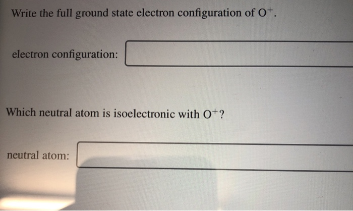 Solved Write the full ground state electron | Chegg.com