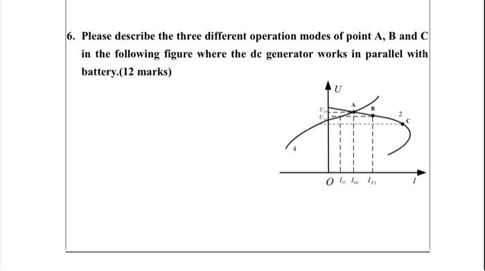 Solved Please describe the three different operation modes | Chegg.com