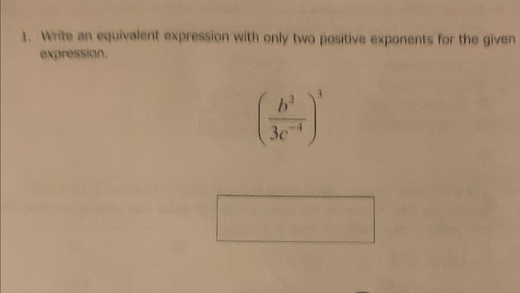 Solved Write an equivalent expression witli only two | Chegg.com