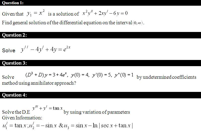 Given That Y1 X2 Is A Solution Of X2y 2xy 6y Chegg Com