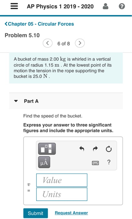 Solved AP Physics 1 2019 - 2020 | Chegg.com
