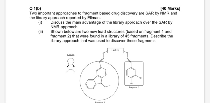 Q 1(b) Two important approaches to fragment based | Chegg.com