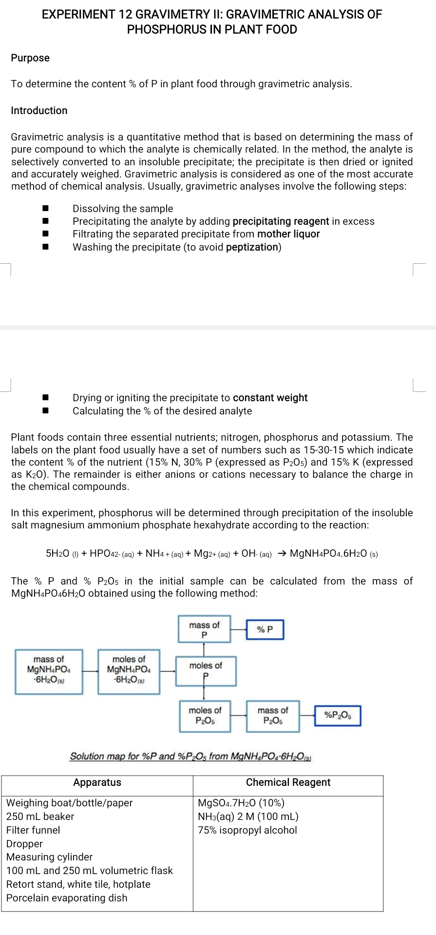 solved-experiment-12-gravimetry-ii-gravimetric-analysis-of-chegg