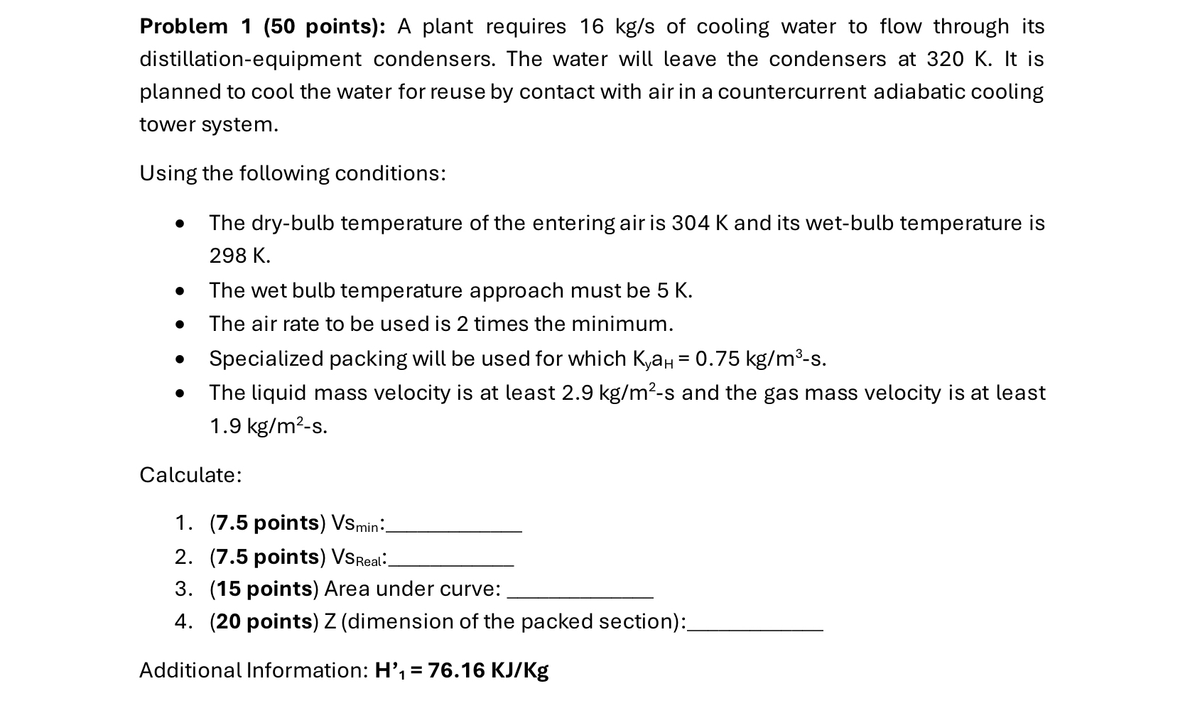 Solved Problem 1 ( 50 ﻿points): A plant requires 16kgs ﻿of | Chegg.com