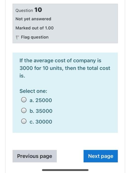 Solved Question 10 Not yet answered Marked out of 1.00 P | Chegg.com