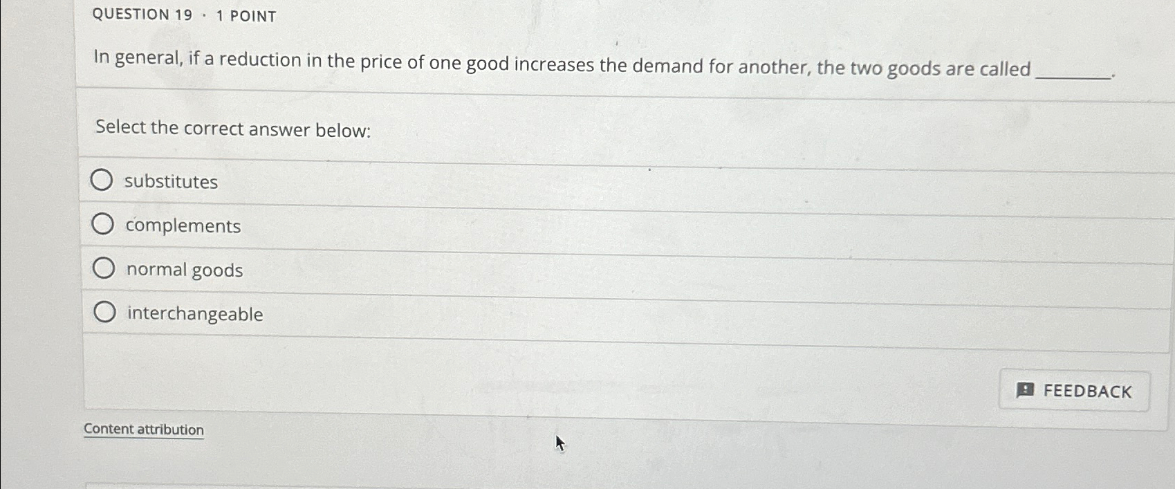 Solved QUESTION 19 - 1 ﻿POINTIn general, if a reduction in | Chegg.com