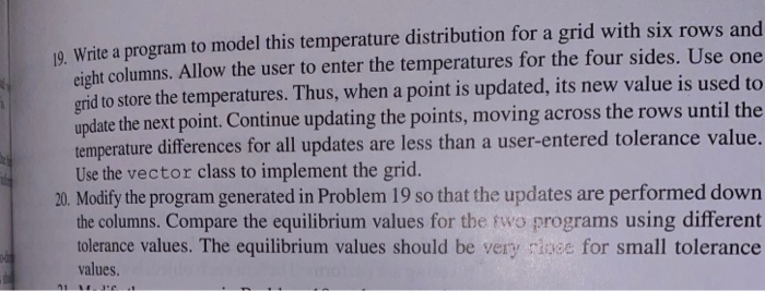 Solved 10 Write a program to model this temperature | Chegg.com