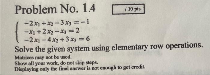 Solved Problem No. 1.4 10 pts. Chegg