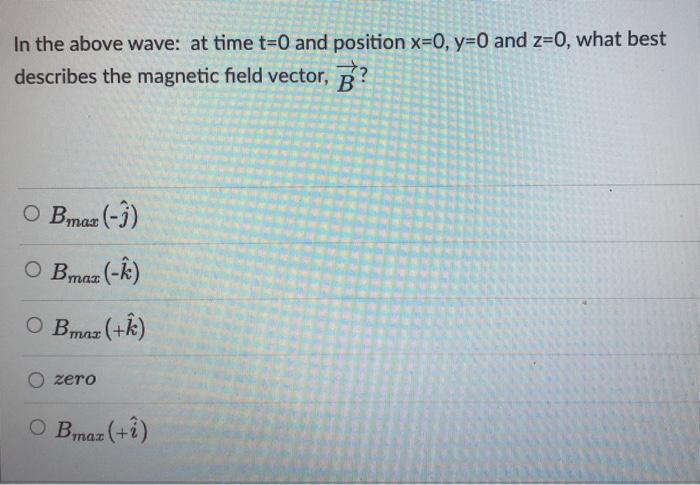 An Em Wave Is Described By The Following Equation E Chegg Com