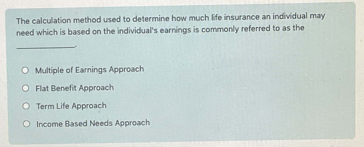 Solved The calculation method used to determine how much | Chegg.com