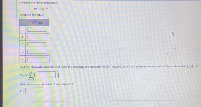 Solved Consider the following function. Rx) = Complete the | Chegg.com