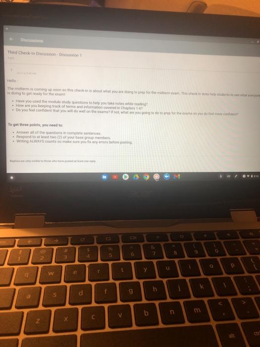Solved DO Third Check In Discussion Discussion 1 Hello The | Chegg.com