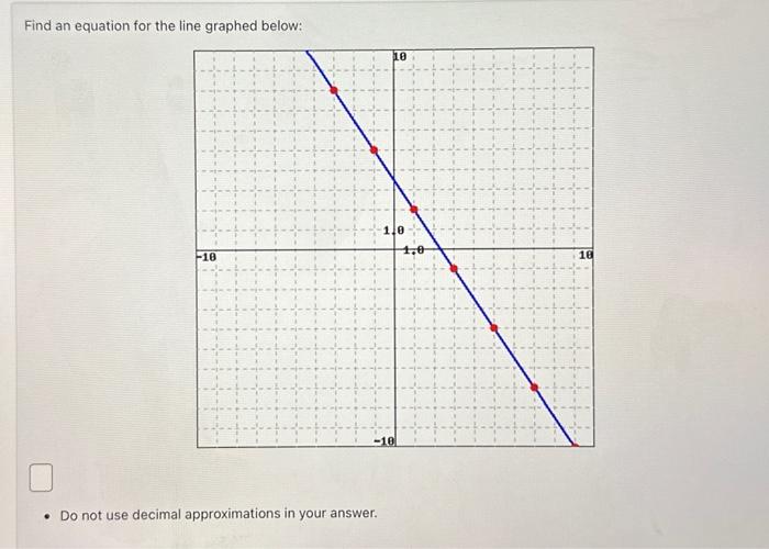 find the equation of the graphed line acbd