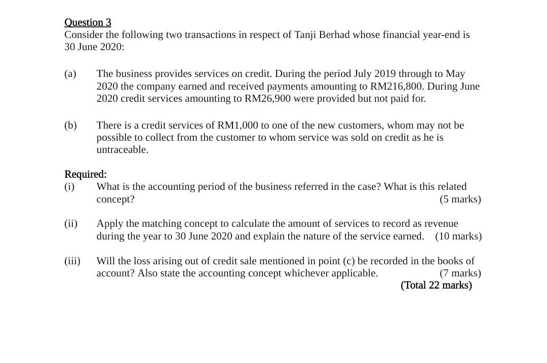 Solved Question 3 Consider The Following Two Transactions In | Chegg.com