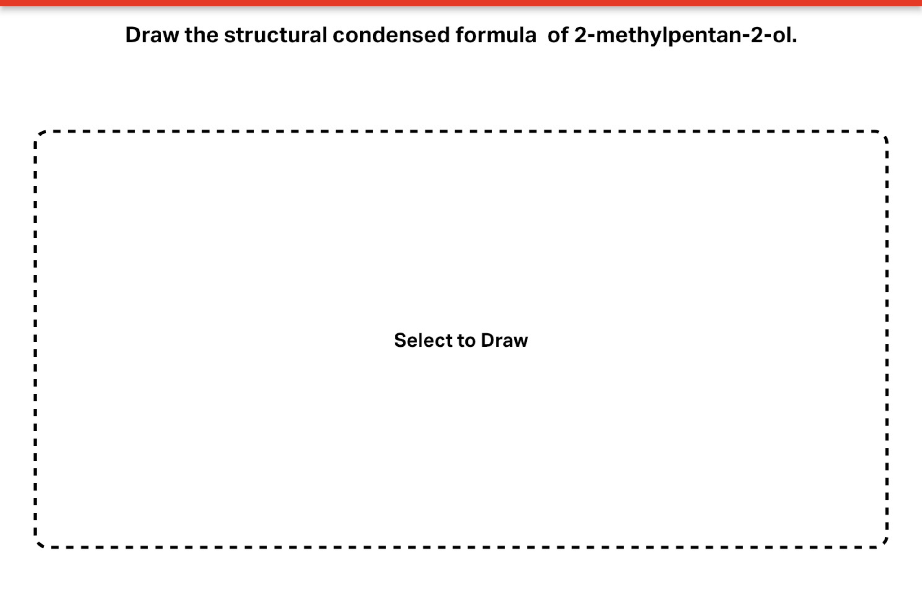 condensed structural formula of 2 methylpropan 2 ol