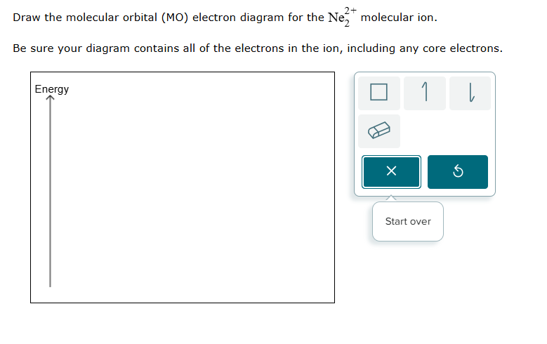 Solved Draw the molecular orbital (MO) ﻿electron diagram for | Chegg.com