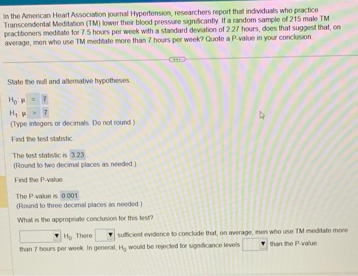 Solved In the American Heart Association journal | Chegg.com