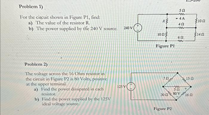 Solved For the circuit shown in Figure P1, find: a) The | Chegg.com