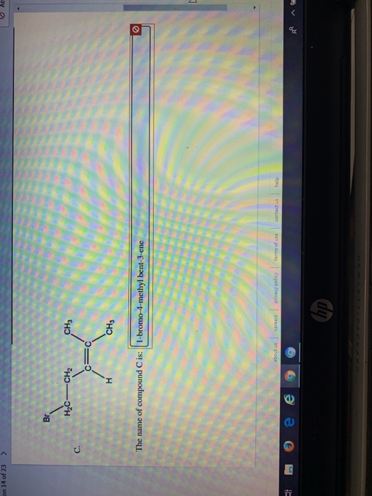 Solved Br H2cch Ch2 H Ch The Name Of Compound Cis Chegg Com