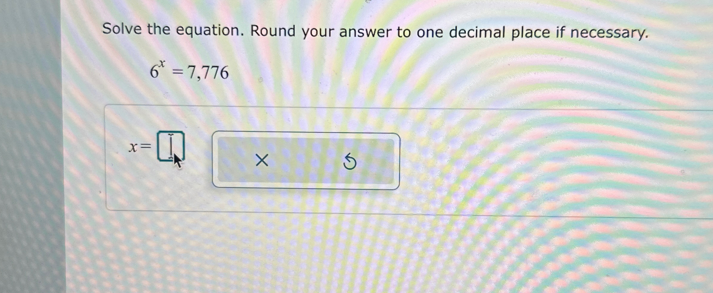 Solved Solve the equation. Round your answer to one decimal | Chegg.com
