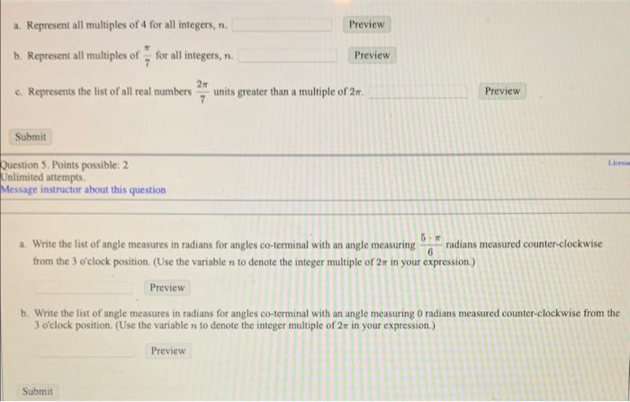 Solved A Represent All Multiples Of 4 For All Integers N Chegg Com   Image