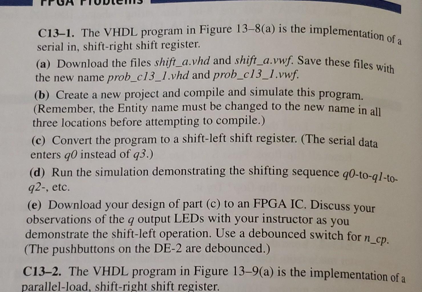 1. Start a new project in Quartus 2. Add these files