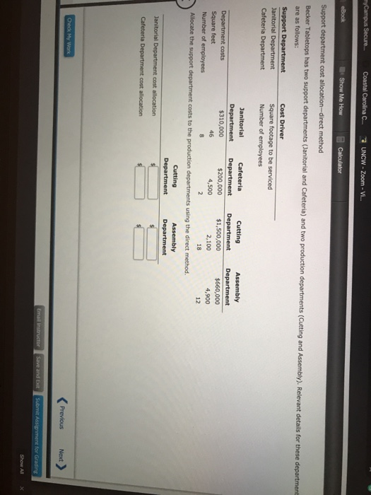 Solved myCampus Secure... Coastal Carolina C 2 UNCW Zoom