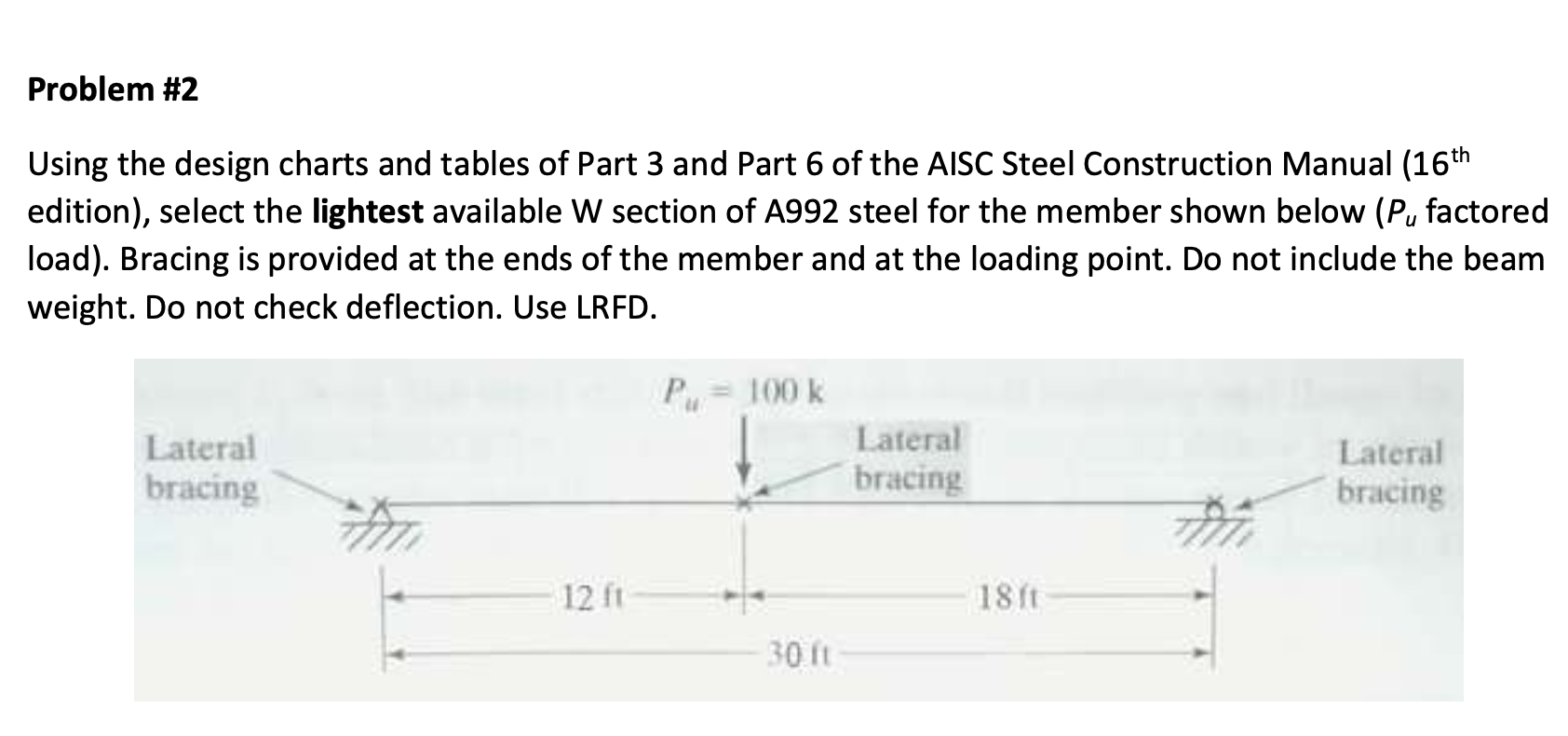Solved Using the design charts and tables of ﻿Part 3 ﻿and | Chegg.com